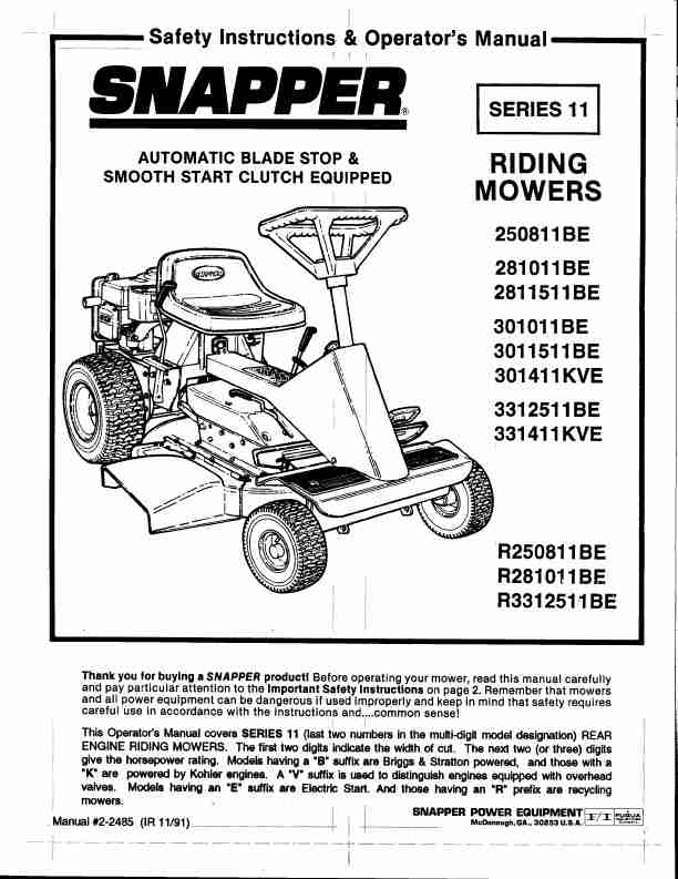 Snapper Lawn Mower 281011BE-page_pdf